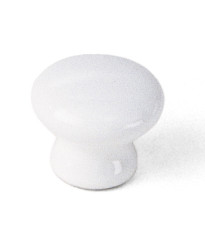 Porcelain Knob 1 3/8-Inch in White