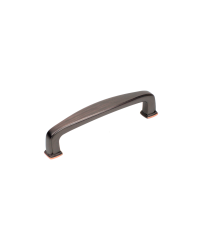 Builder's Choice Pull, Oil Rubbed Bronze with Highlights, 3 3/4 inches cc