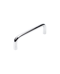 Arcade Solid Brass Pull, Polished Chrome, 3 1/2 inches cc
