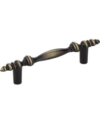 Kingsport 3" Centers Decorative Pull in Brushed Antique Brass