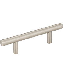 Naples 3" Centers Steel Bar Pull with Beveled Ends in Satin Nickel