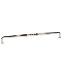Appliance Pull, Polished Nickel, Solid Brass, 18 inches cc