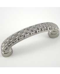 3-Inch Rattan Pull in Polished Nickel