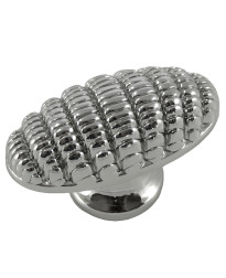 Quilted Egg 1 1/2-Inch in Polished Nickel