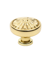 Hartford 1-1/4" Diameter Knob, Polished Brass