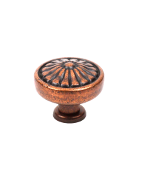 Hartford 1-1/4" Diameter Knob, Aged Copper