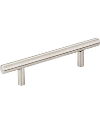 Naples 3 3/4" Centers Stainless Steel Hollow Bar Pull with Beveled Ends in Stainless Steel