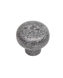 Whistler 1-3/8" Diameter Cast Bronze Knob, Dark Silver Aged