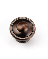 Windsor Button-Top Knob 1 1/8-Inch in Venetian Bronze