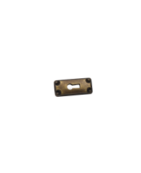 Rio Keyplate, Weathered Brass, 1 5/16 inch