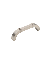 Country 3-3/4" (96mm) cc Pull, Dull Satin Nickel