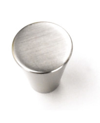 3/4-Inch Delano Small Cone Knob in Brushed Satin Nickel