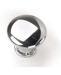 7/8-Inch Delano Button Knob in Polished Chrome