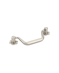 Country 3-3/4" (96mm) cc Bail Pull, Dull Satin Nickel