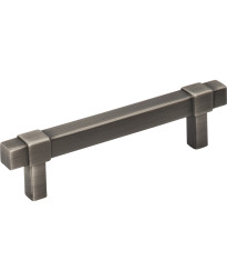 Zane 3 3/4" Centers Handle in Brushed Pewter