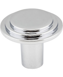 Calloway 1 1/4" Diameter Stepped Rounded Cabinet Knob in Polished Chrome