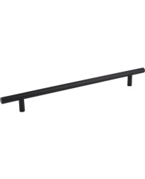 256 mm Center-to-Center Hollow Matte Black Stainless Steel Naples Cabinet Bar Pull