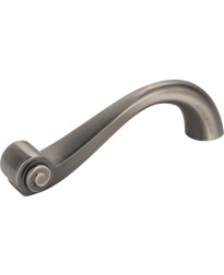 Duval 3 3/4" Centers Scroll Pull in Brushed Pewter