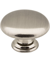 Gatsby 1 3/16" Diameter Mushroom Knob in Satin Nickel