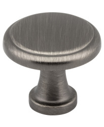 Gatsby 1 1/8" Round Knob in Brushed Pewter