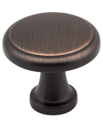 Gatsby 1 1/8" Diameter Knob in Brushed Oil Rubbed Bronze