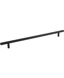 319 mm Center-to-Center Hollow Matte Black Stainless Steel Naples Cabinet Bar Pull