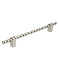 Aluminum pull, Satin Nickel, 7 9/16 inches (192mm) cc