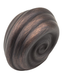 Lille 1 1/4" Palm Leaf Knob in Brushed Oil Rubbed Bronze