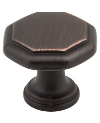 Drake 1-3/16" Geometric Cabinet Knob in Brushed Oil Rubbed Bronze