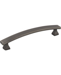 128 mm Center-to-Center Brushed Pewter Square Hadly Cabinet Pull
