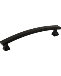 128 mm Center-to-Center Matte Black Square Hadly Cabinet Pull