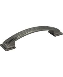 Aberdeen 128mm Centers Lined Cabinet Pull in Brushed Black Nickel