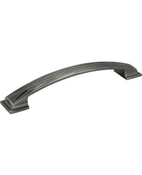 Aberdeen 160mm Centers Lined Cabinet Pull in Brushed Black Nickel