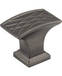 Aberdeen 1-1/2" Lined Cabinet Knob in Brushed Pewter