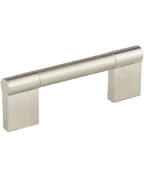 10-Pack of the 96 mm Center-to-Center Satin Nickel Knox Cabinet Bar Pull
