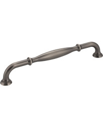 Tiffany 7 9/16" Centers Handle in Brushed Pewter