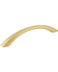 128 mm Center-to-Center Brushed Gold Wheeler Cabinet Pull