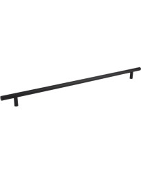 640 mm Center-to-Center Hollow Matte Black Stainless Steel Naples Cabinet Bar Pull