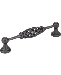Tuscany 5" Centers Bird Cage Pull in Gun Metal