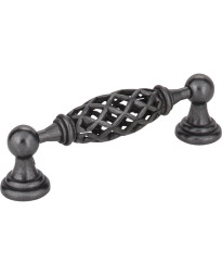 Tuscany 3 3/4" Centers Bird Cage Pull in Gun Metal