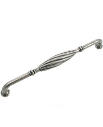 French Twist 8-Inch Center to Center Pull in Distressed Pewter