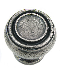 Balance 1 1/4-Inch Knob in Distressed Pewter