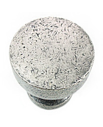 Precision 1 1/4-Inch Knob in Distressed Pewter