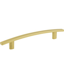 128 mm Center-to-Center Brushed Gold Square Thatcher Cabinet Bar Pull