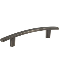 96 mm Center-to-Center Brushed Pewter Square Thatcher Cabinet Bar Pull