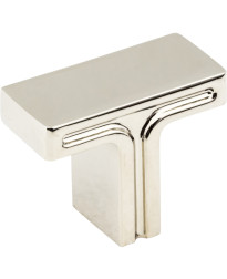 Anwick 1 3/8" Overall Length Rectangle Cabinet Knob in Polished Nickel