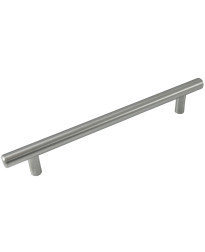 160mm - 8 1/4" Overall - Builders Steel Plated T-Bar Pull - Brushed Satin Nickel