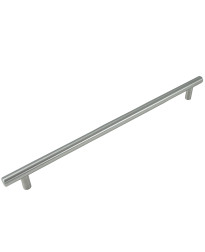 288mm - 13 1/4" Overall - Builders Steel Plated T-Bar Pull - Brushed Satin Nickel