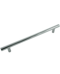 Steel T-Bar Pull - Polished Chrome - 192mm c/c - 241mm o/a