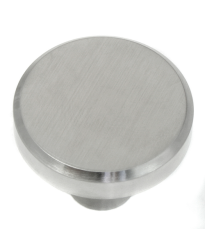 Brickell Stainless Steel Large Flat Top Knob  - 1 1/2" (89301)